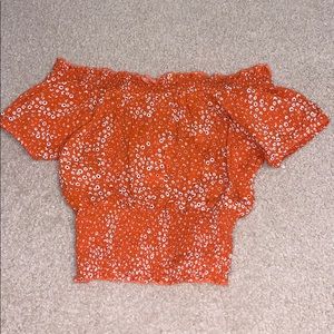 Off The Shoulder Floral Top